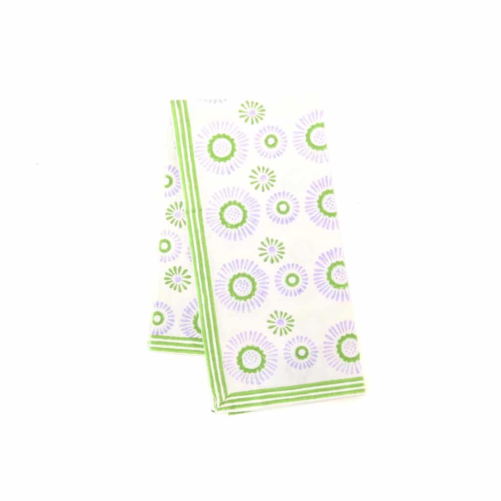 Aster Napkins (Set of 4) in Lavender and Green